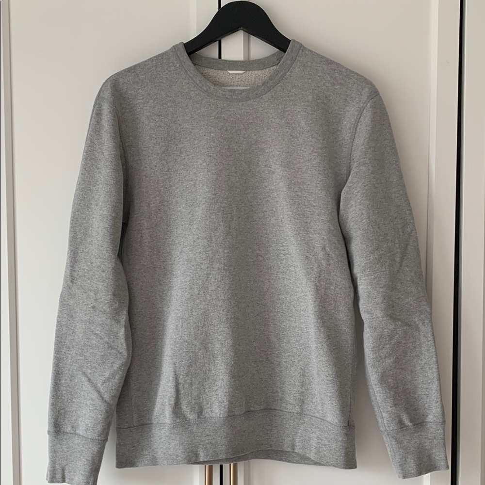 Reigning Champ Men's Gray Midweight Terry Crew